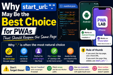 Why start_url: “.” May Be the Best Choice for PWAs That Should Reopen the Same Page