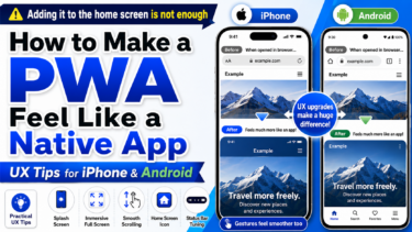 How to Make a PWA Feel Like a Native App: UX Tips for iPhone and Android