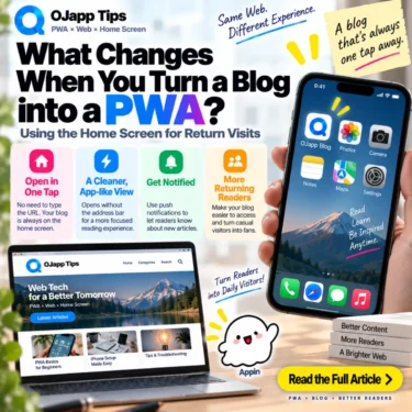 What Changes When You Turn a Blog into a PWA? Using the Home Screen for Return Visits