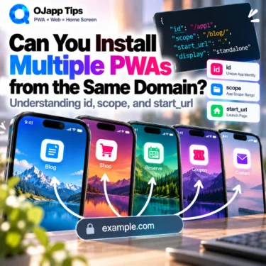 Can You Install Multiple PWAs from the Same Domain? Understanding id, scope, and start_url